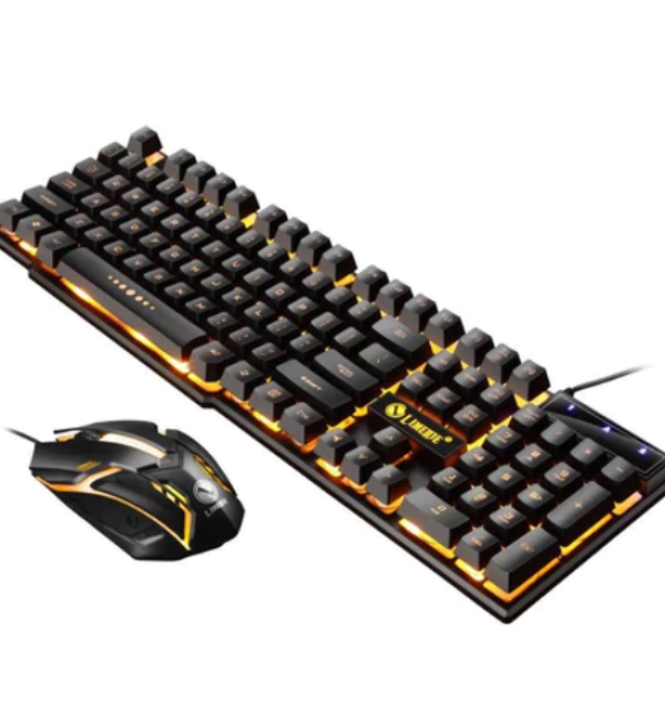 Kombo Keyboard dan Mouse Gaming MENGMA dengan Lampu RGB Cahaya / Termasuk Mouse dan Keyboard