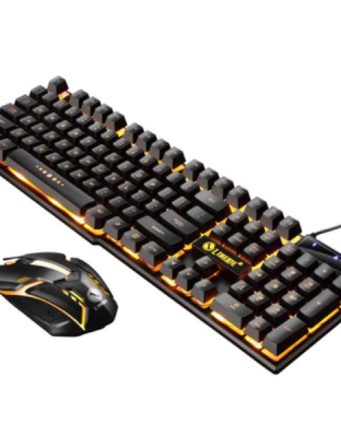 Kombo Keyboard dan Mouse Gaming MENGMA dengan Lampu RGB Cahaya / Termasuk Mouse dan Keyboard